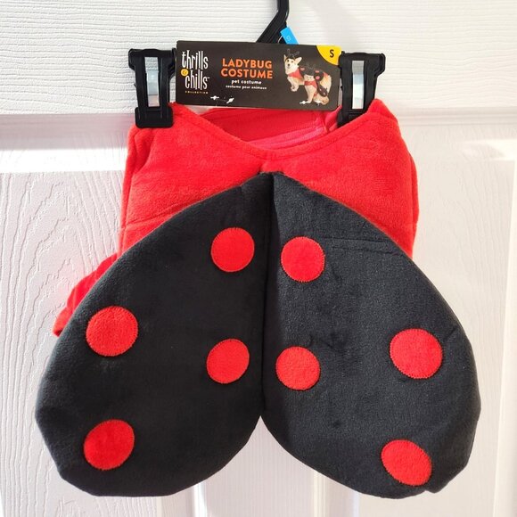 PetSmart, Thrills & Chills, Lady Bug Costume for Small Dogs & Cats, SM *NEW* - Picture 1 of 2